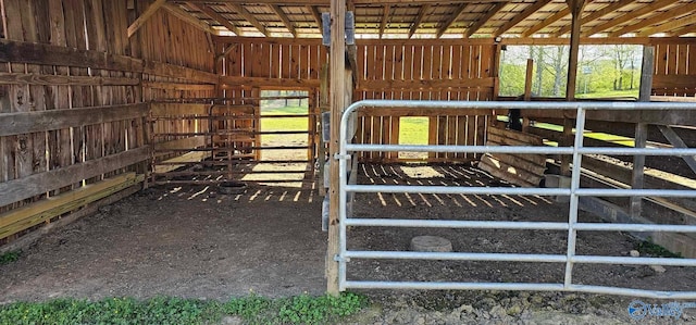 view of stable