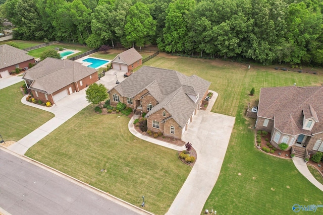 birds eye view of property