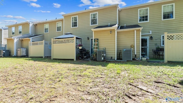 11112 Memorial Pkwy S Unit N3, Huntsville, AL 35803 - rear view of house featuring a gazebo and central air condition unit