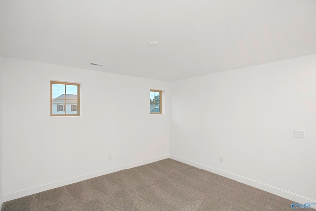 view of carpeted empty room