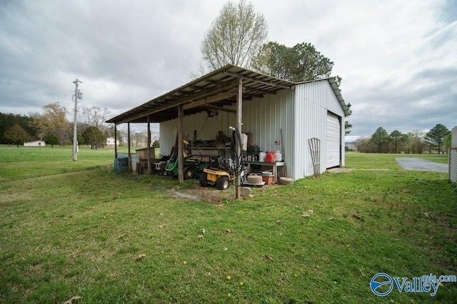 view of outbuilding featuring an outdoor structure