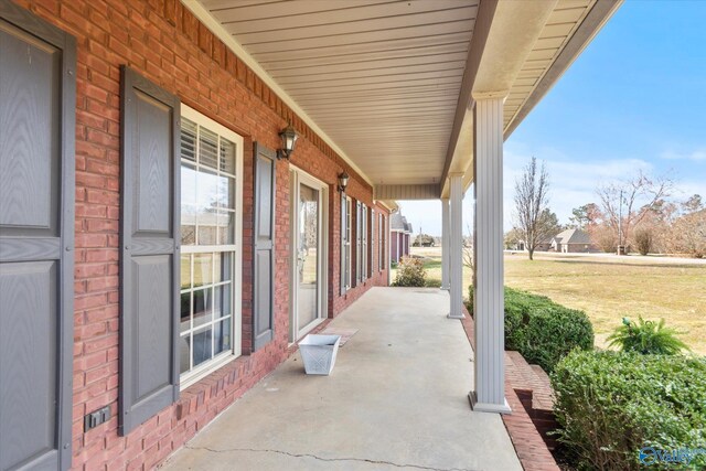 view of patio / terrace featuring a porch