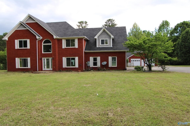 2495 Grimwood Rd, Toney, AL 35773 - colonial home featuring a front lawn and brick siding