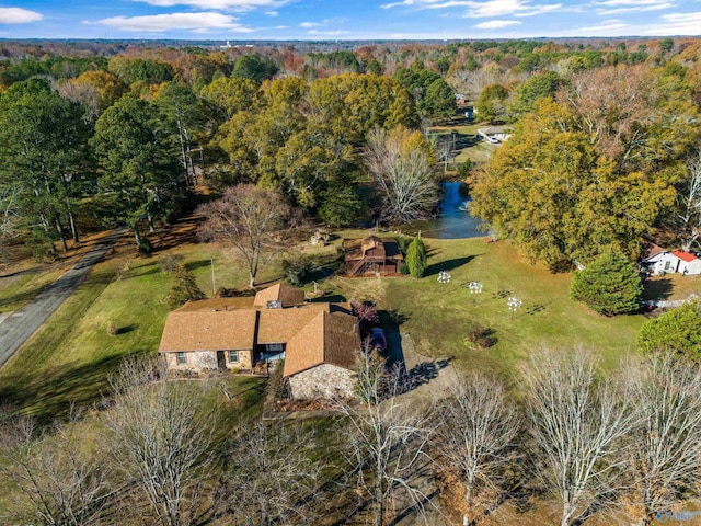 17835 Oakdale Rd, Athens, AL 35613 - birds eye view of property featuring a water view and a wooded view