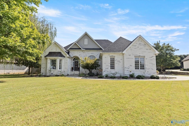 4716 Slalom Run SE, Owens Cross Roads, AL 35763 - view of front of home with a front lawn and brick siding