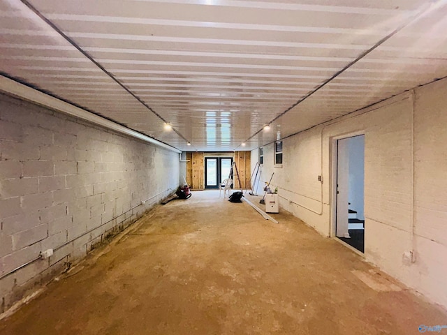 view of basement