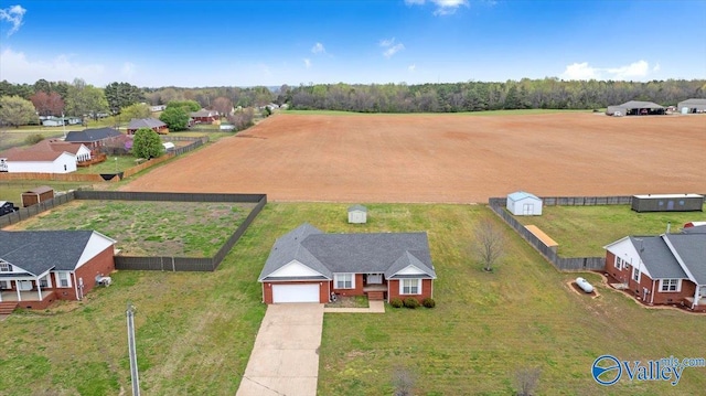23311 Toone Rd, Elkmont, AL 35620 - bird's eye view featuring a rural view