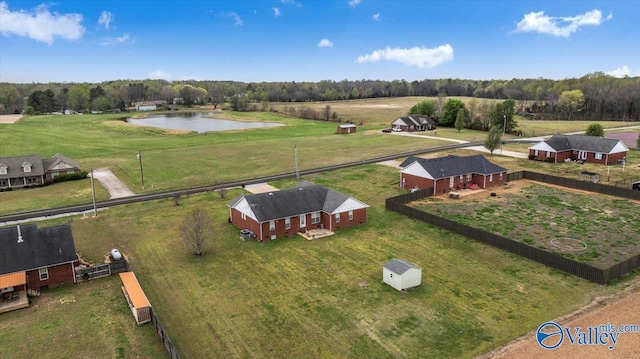 23311 Toone Rd, Elkmont, AL 35620 - birds eye view of property with a water view and a rural view