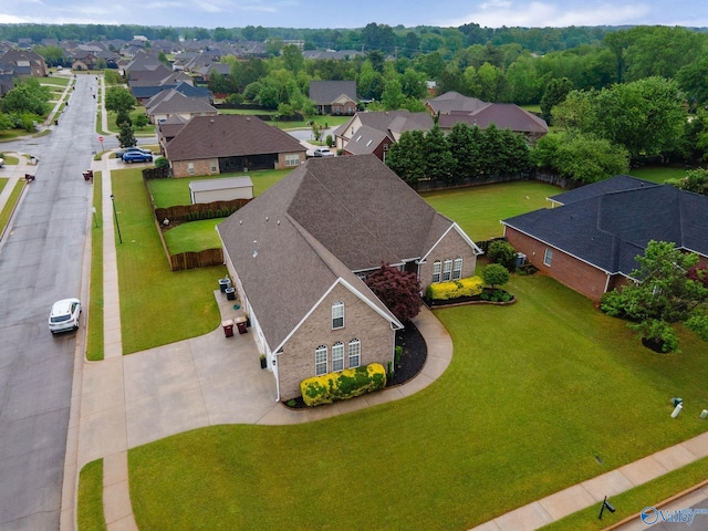drone / aerial view featuring a residential view