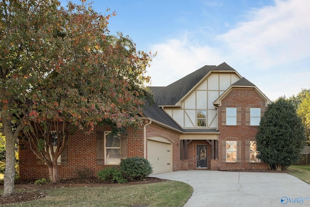 view of tudor-style house