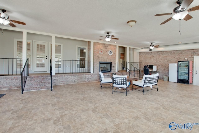 view of patio / terrace featuring a ceiling fan