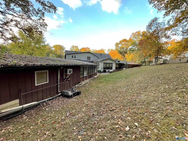 exterior space featuring a yard