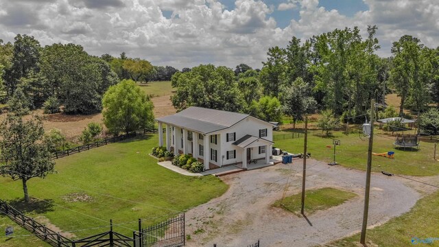 bird's eye view featuring a rural view