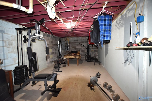 view of workout room