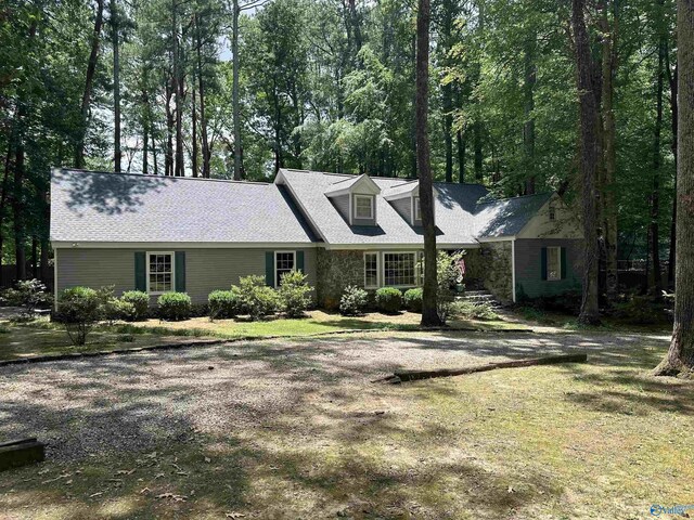 view of new england style home