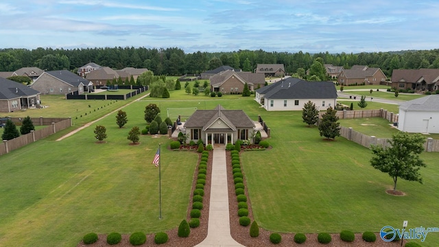 birds eye view of property