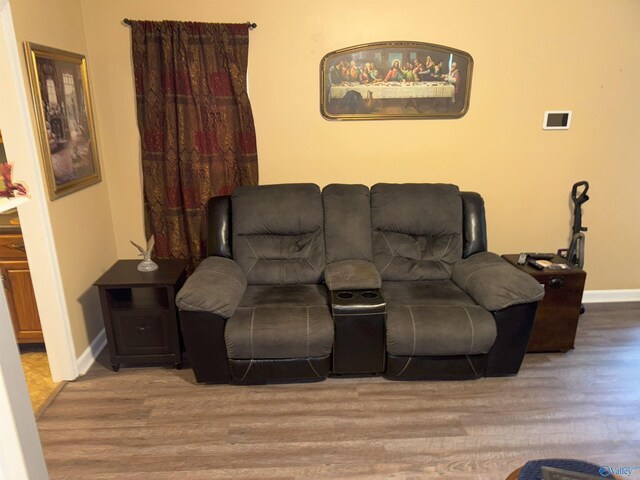 1812 Kathy Lane Ct, Decatur, AL 35603 - living room with wood finished floors and baseboards