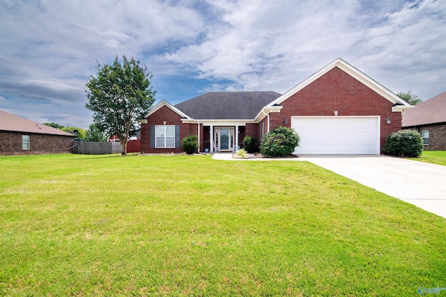 114 Sandi Paige Ln, Huntsville, AL 35811 - view of front of property with brick siding, an attached garage, and concrete driveway