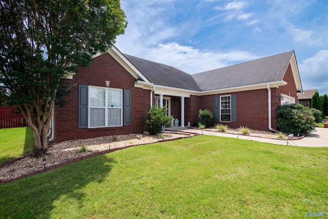 114 Sandi Paige Ln, Huntsville, AL 35811 - single story home with brick siding, a garage, and a shingled roof