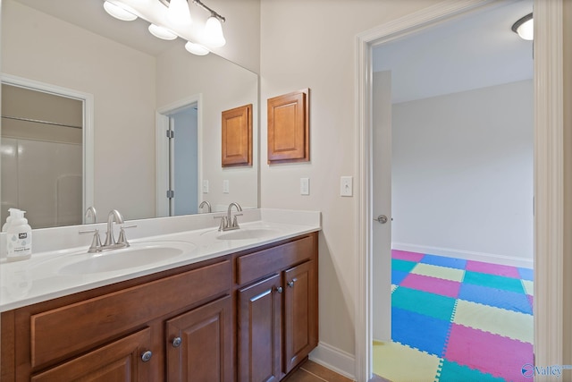 bathroom featuring vanity