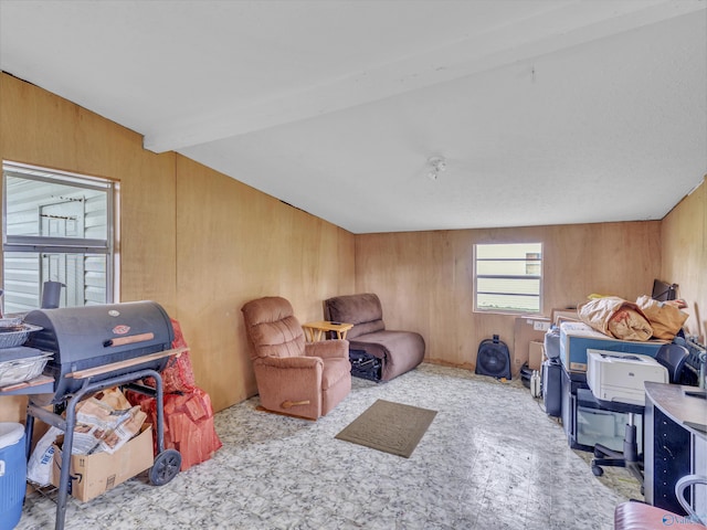 17441 E Limestone Rd, Athens, AL 35613 - living area with wooden walls and carpet