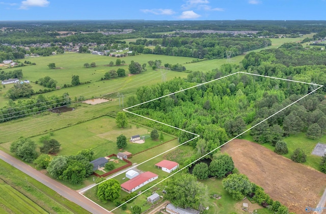 17441 E Limestone Rd, Athens, AL 35613 - view of rural area featuring property parcel outlined