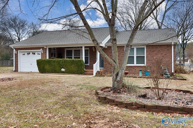 single story home featuring a garage