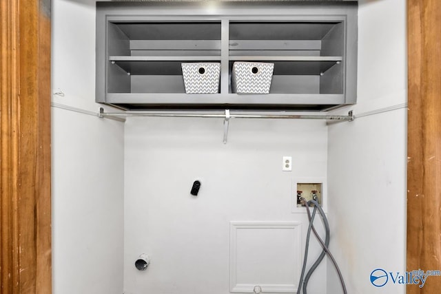 laundry room with hookup for a washing machine