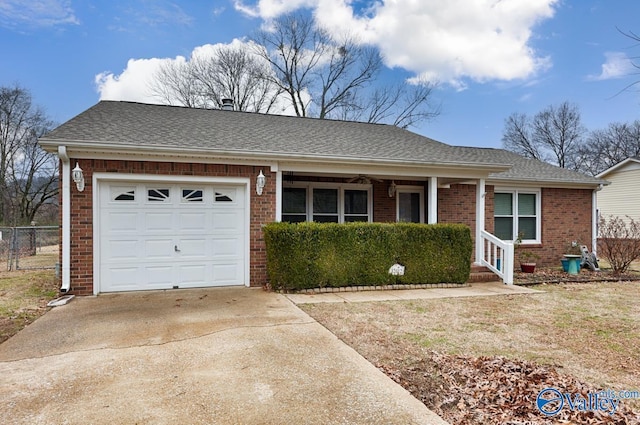 ranch-style house with a garage