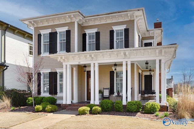 view of front of home featuring a porch