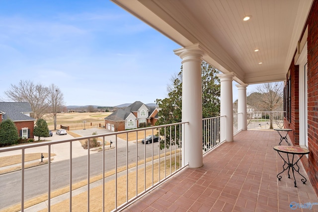 view of balcony