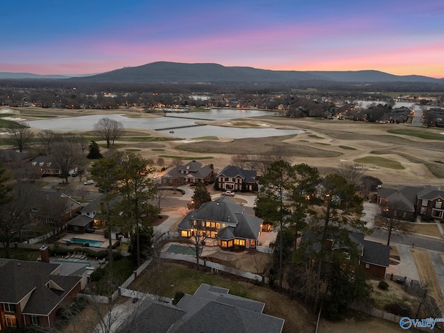 bird's eye view featuring a mountain view