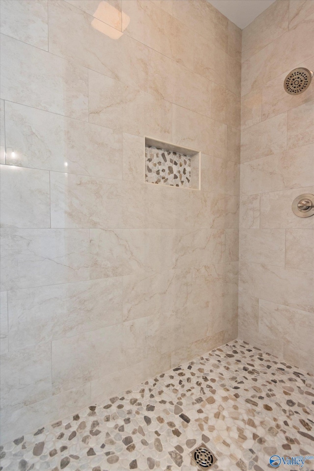 bathroom with tiled shower