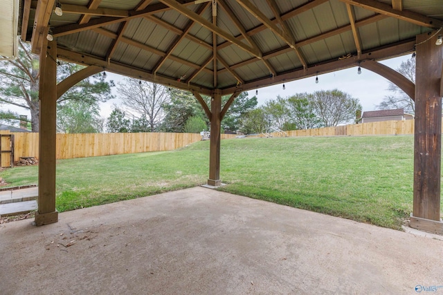 1903 Garner St, Scottsboro, AL 35769 - view of patio / terrace featuring a gazebo and fence