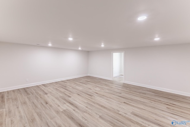 interior space with light wood-type flooring