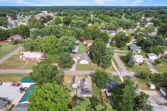 drone / aerial view with a residential view