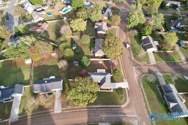 birds eye view of property featuring a residential view