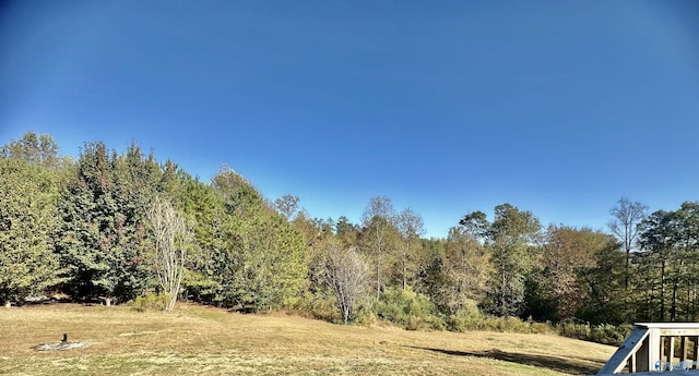 view of landscape featuring a view of trees
