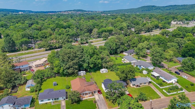 629 Dawson Ter NW, Huntsville, AL 35811 - aerial view of property's location with a forest and nearby suburban area