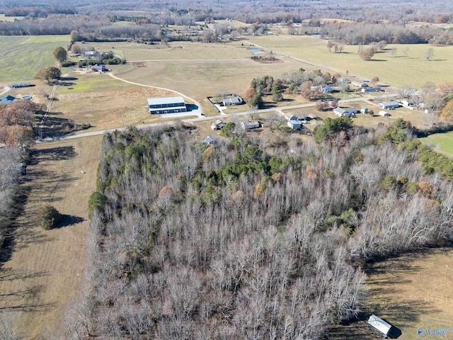 bird's eye view featuring a rural view