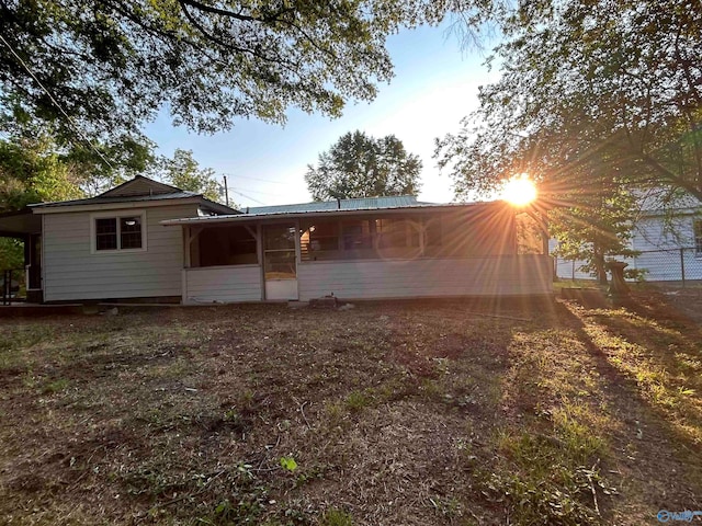 view of rear view of house