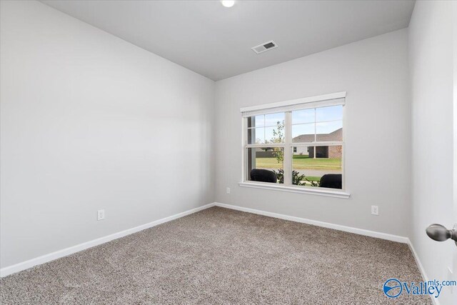 view of carpeted empty room