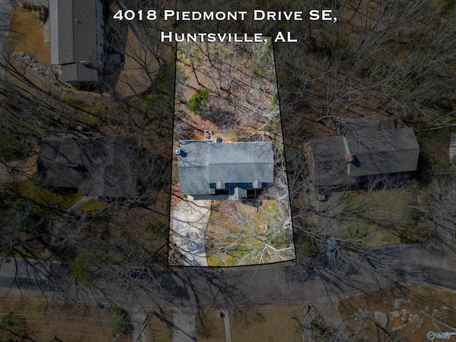 4018 SE Piedmont Dr, Huntsville, AL 35802 - birds eye view of property