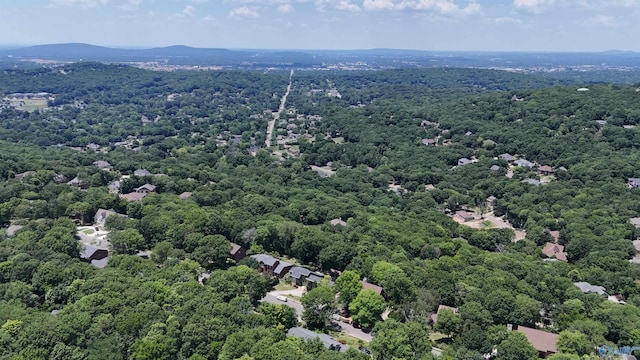 bird's eye view featuring a mountain view