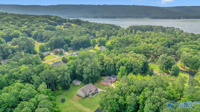 78 Bob Cir, Scottsboro, AL 35769 - aerial view of property and surrounding area with a heavily wooded area and a large body of water