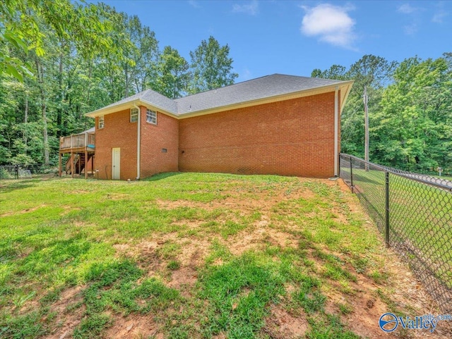 78 Bob Cir, Scottsboro, AL 35769 - view of yard featuring stairway and a deck