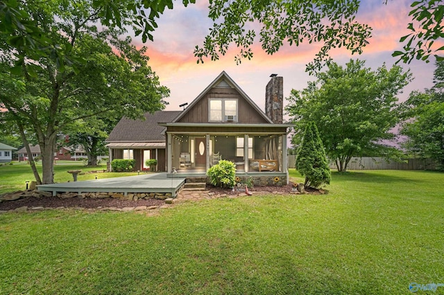 175 Short St, Geraldine, AL 35974 - back of property with a chimney