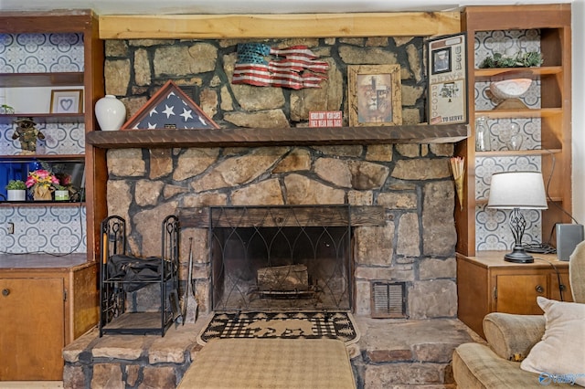 175 Short St, Geraldine, AL 35974 - detailed view of a fireplace