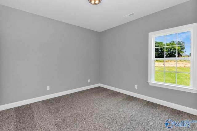 carpeted empty room featuring a healthy amount of sunlight