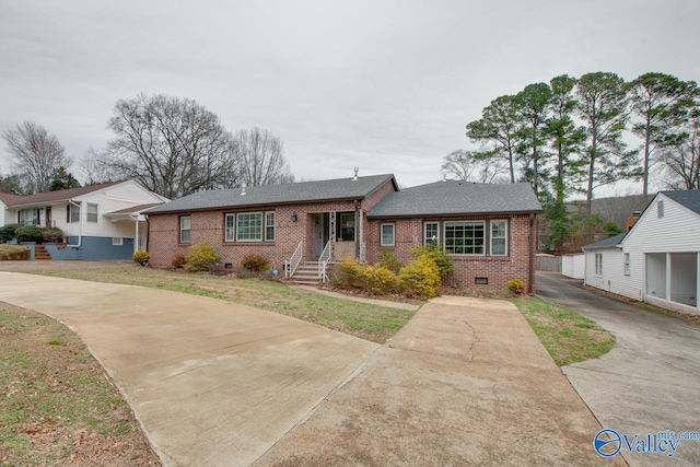 view of ranch-style home